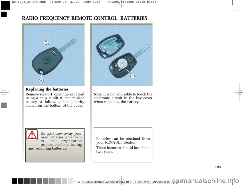 RENAULT MODUS 2008 1.G Owners Manual 