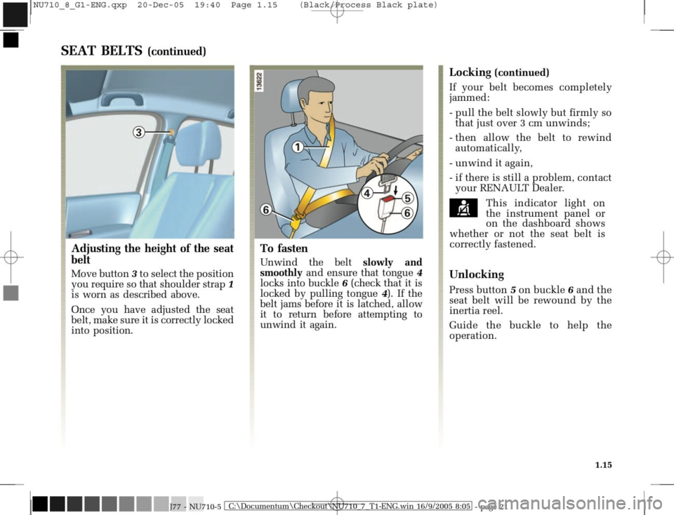 RENAULT MODUS 2008 1.G Owners Manual 