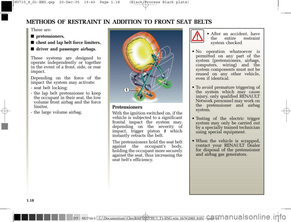 RENAULT MODUS 2008 1.G Owners Manual 