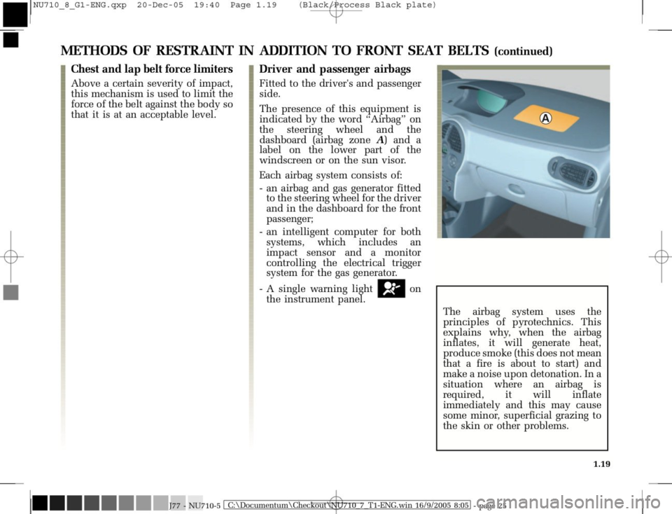 RENAULT MODUS 2008 1.G Owners Manual 