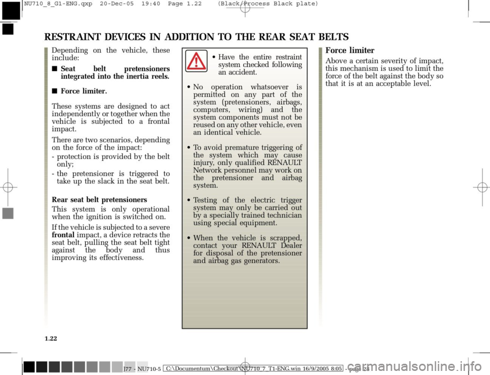 RENAULT MODUS 2008 1.G Owners Manual 