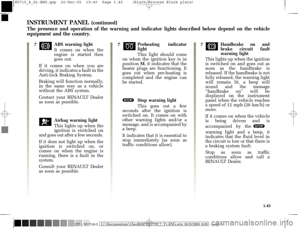 RENAULT MODUS 2008 1.G Owners Manual 