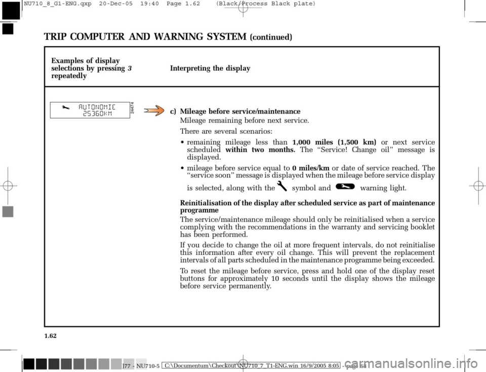 RENAULT MODUS 2008 1.G Owners Manual 