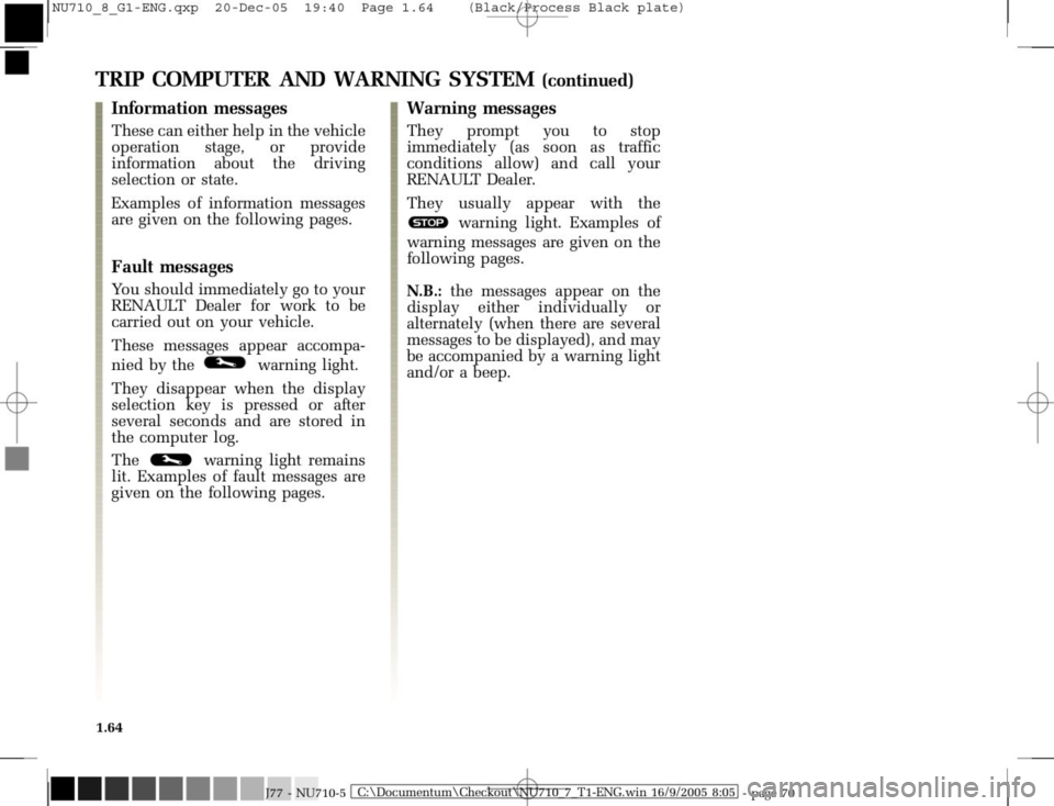 RENAULT MODUS 2008 1.G Owners Manual 