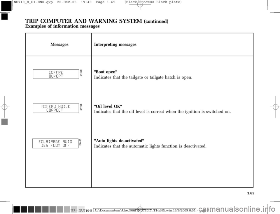 RENAULT MODUS 2008 1.G Owners Manual 