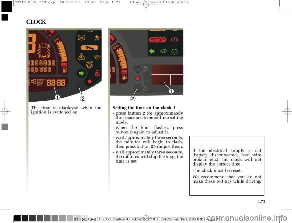 RENAULT MODUS 2008 1.G Owners Manual 