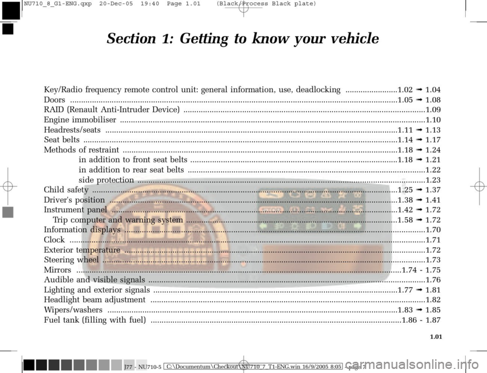 RENAULT MODUS 2008 1.G Owners Manual 