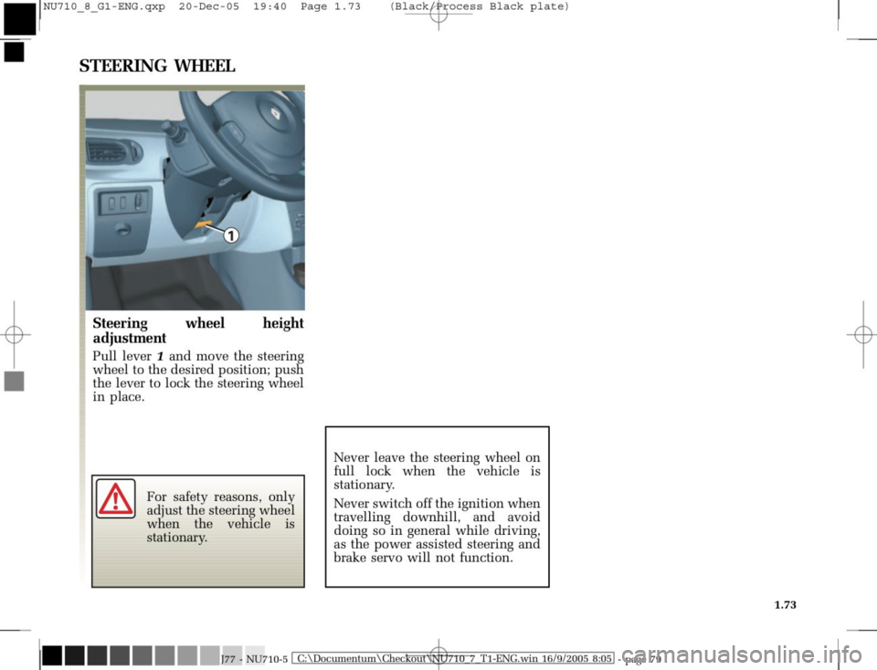 RENAULT MODUS 2008 1.G Owners Manual 