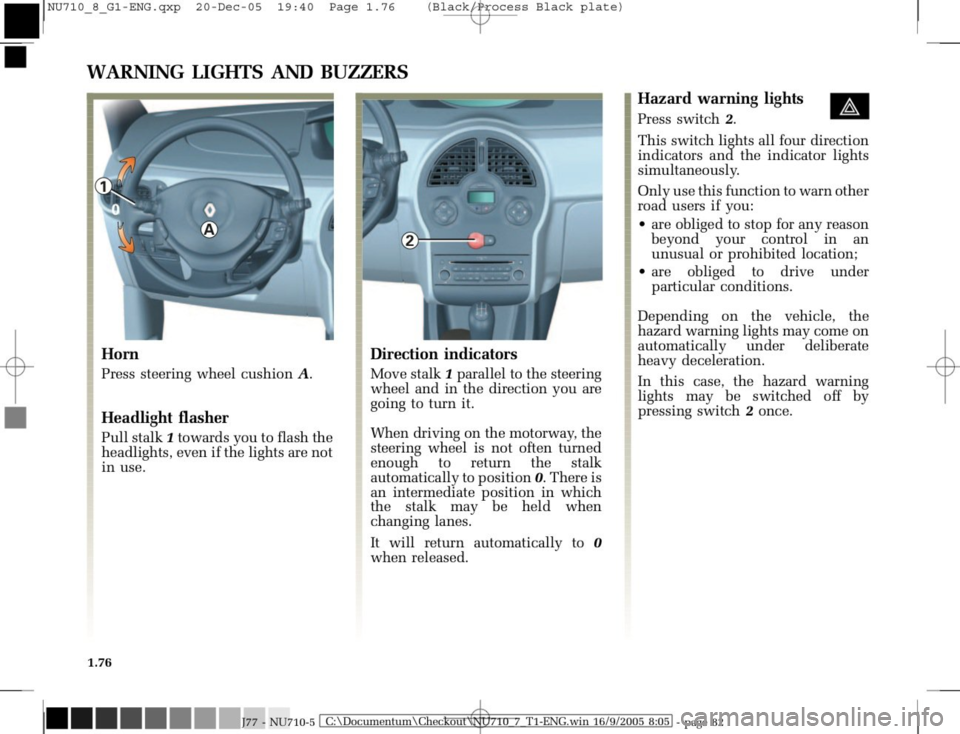 RENAULT MODUS 2008 1.G Owners Manual 