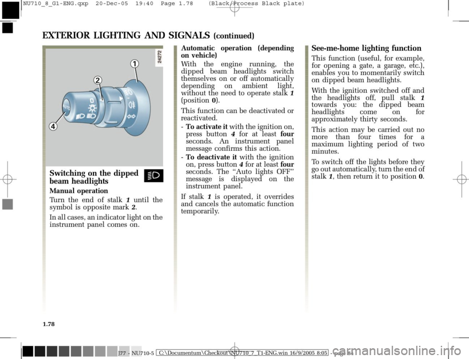 RENAULT MODUS 2008 1.G Owners Manual 