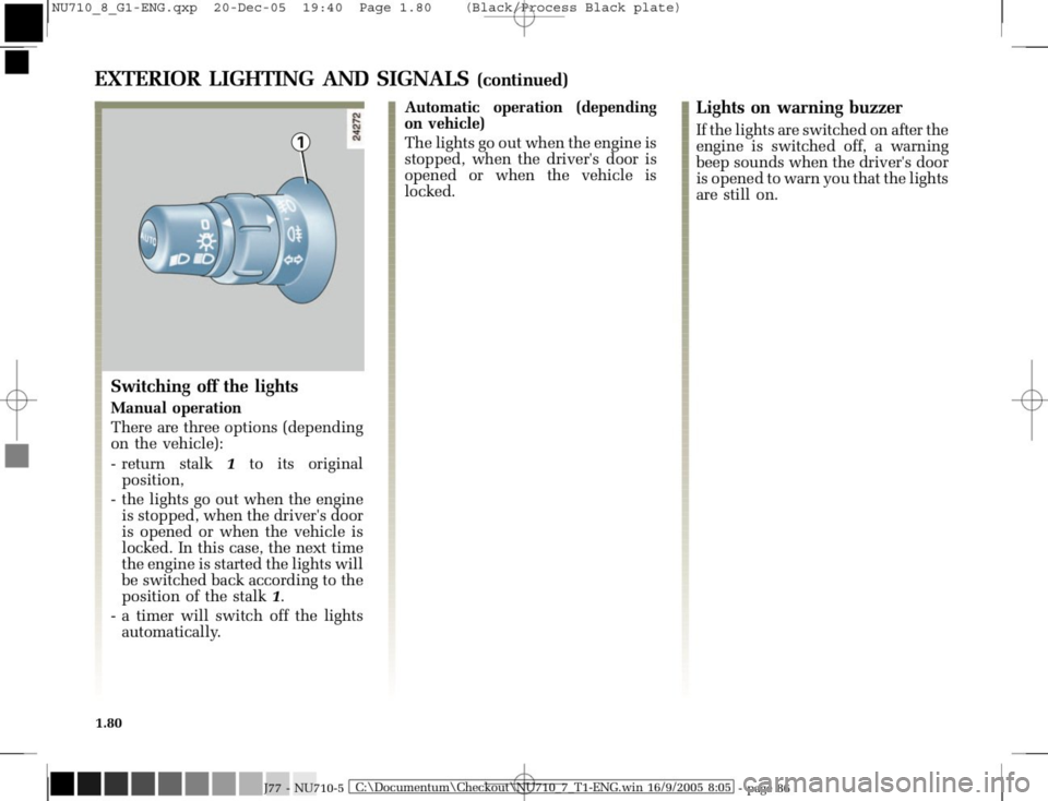 RENAULT MODUS 2008 1.G Owners Manual 