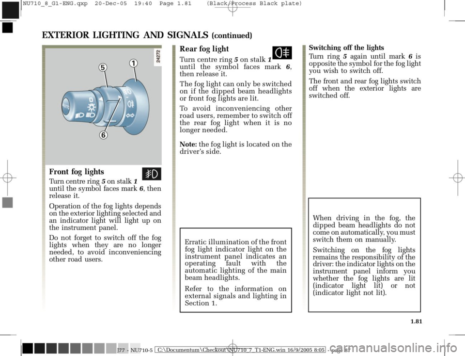 RENAULT MODUS 2008 1.G Owners Manual 