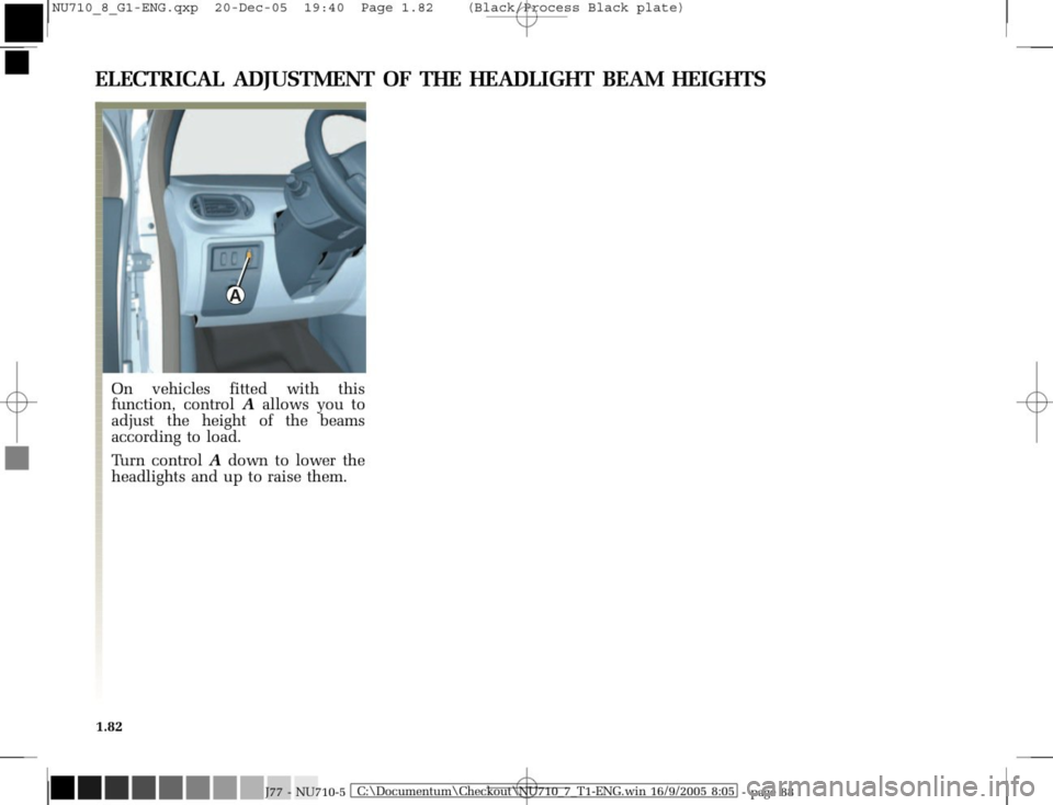 RENAULT MODUS 2008 1.G Owners Manual 