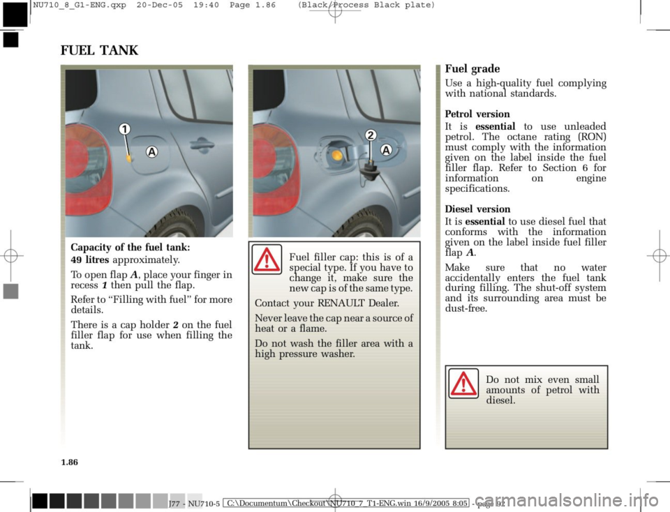 RENAULT MODUS 2008 1.G Owners Manual 