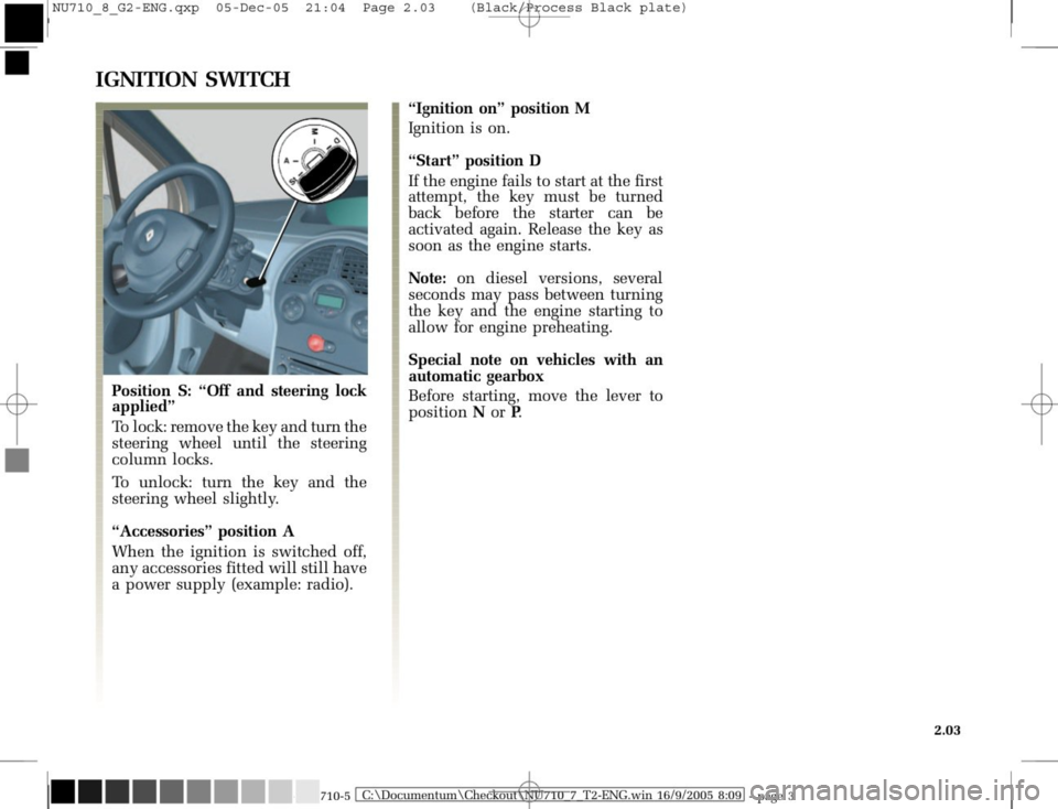 RENAULT MODUS 2008 1.G Owners Manual 