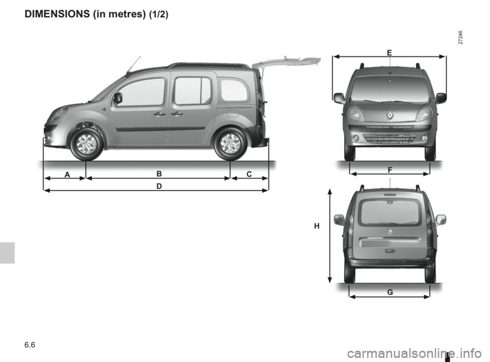 RENAULT KANGOO 2014 X61 / 2.G Owners Manual 