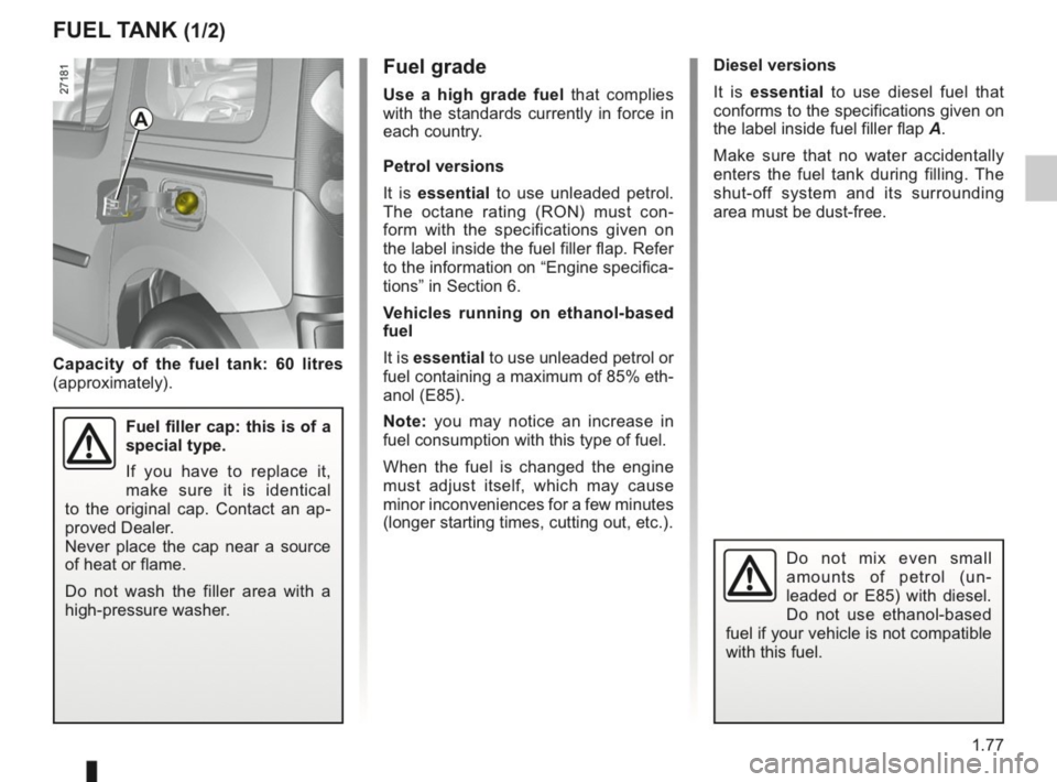 RENAULT KANGOO 2014 X61 / 2.G Owners Manual 