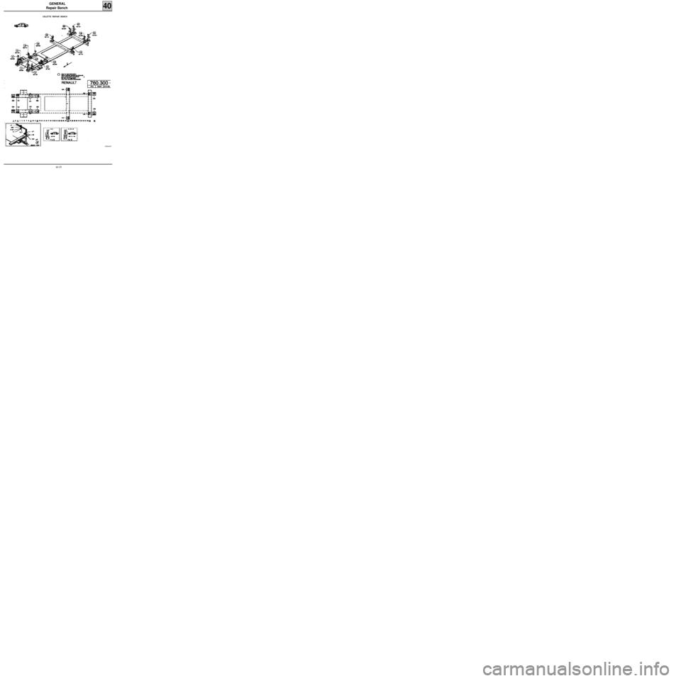 RENAULT KANGOO 1997 KC / 1.G Sheet Metal Work Workshop Manual GENERAL 
Repair Bench 
40
PRB4005
CELETTE  REPAIR  BENCH
40-35 