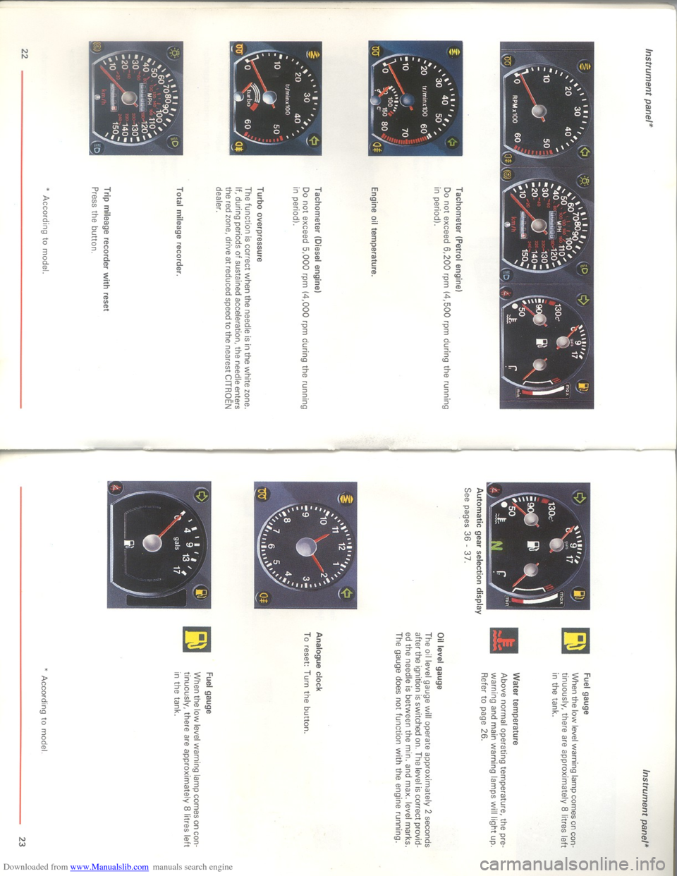 Citroen XM 1993 1.G Owners Manual Downloaded from www.Manualslib.com manuals search engine   