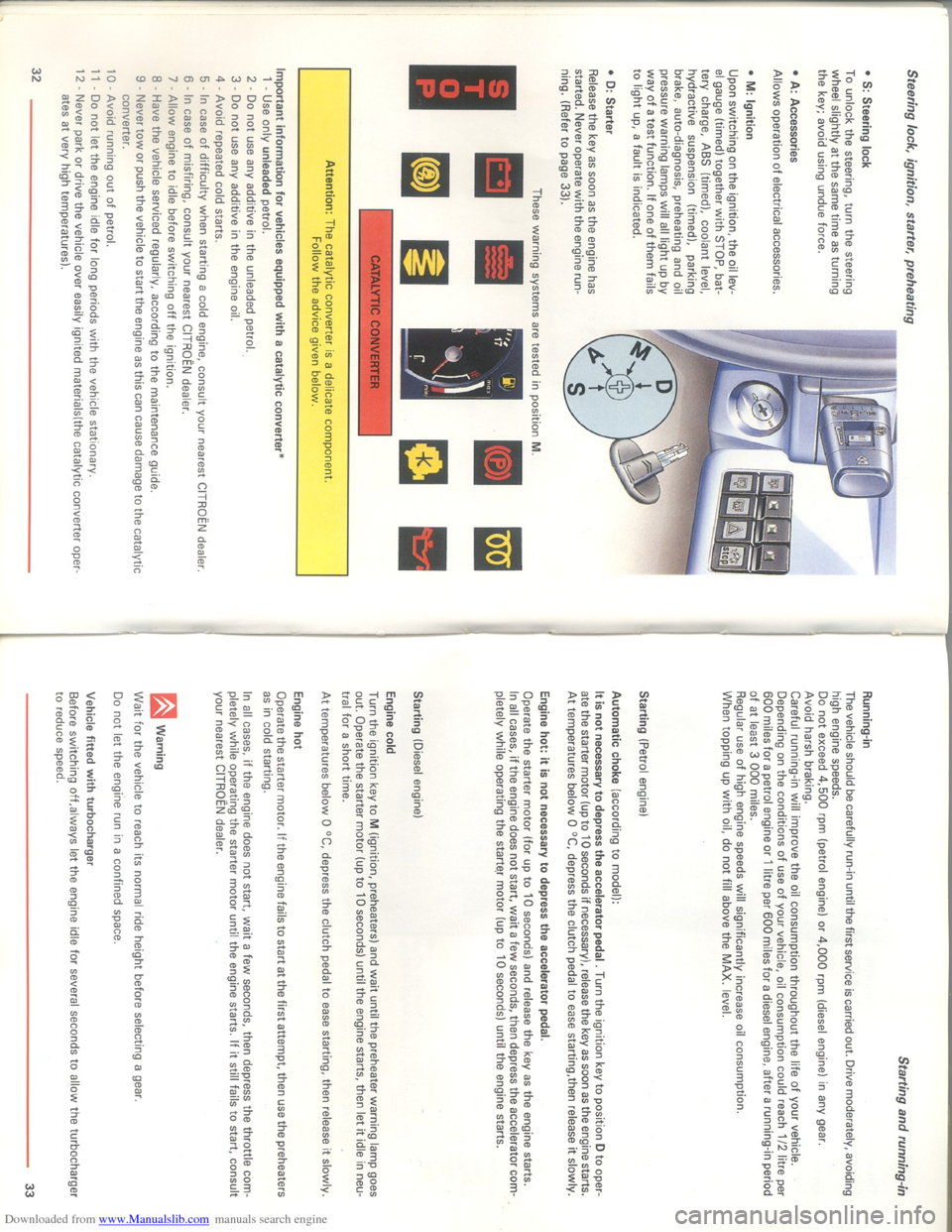 Citroen XM 1993 1.G Owners Manual Downloaded from www.Manualslib.com manuals search engine   