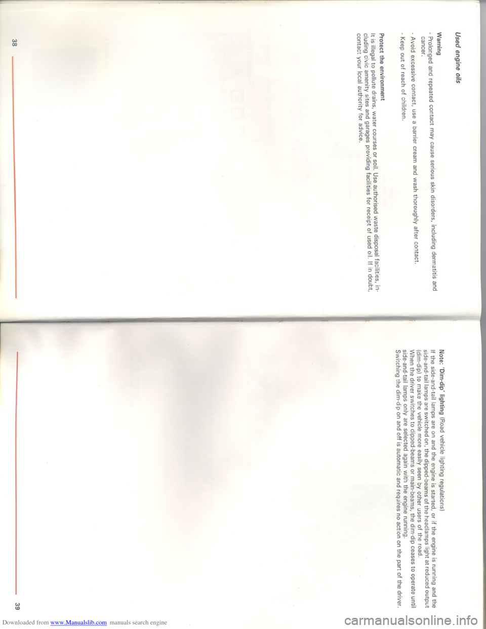 Citroen XM 1993 1.G Owners Manual Downloaded from www.Manualslib.com manuals search engine   