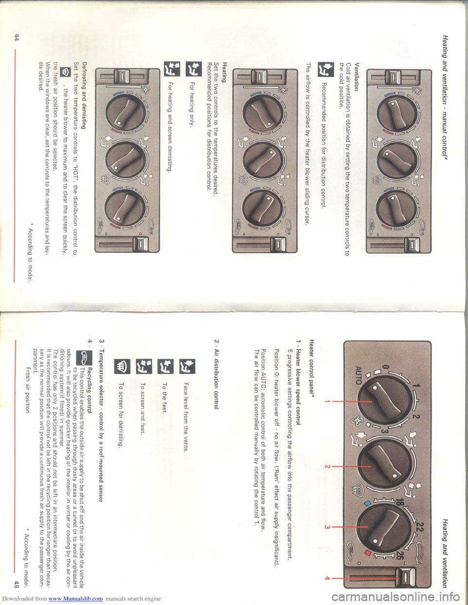Citroen XM 1993 1.G Owners Manual Downloaded from www.Manualslib.com manuals search engine   
