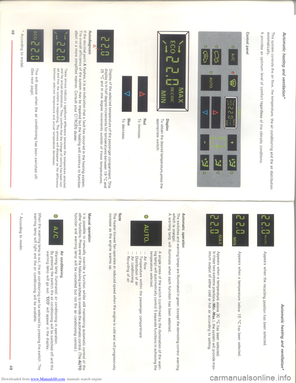 Citroen XM 1993 1.G Owners Manual Downloaded from www.Manualslib.com manuals search engine   