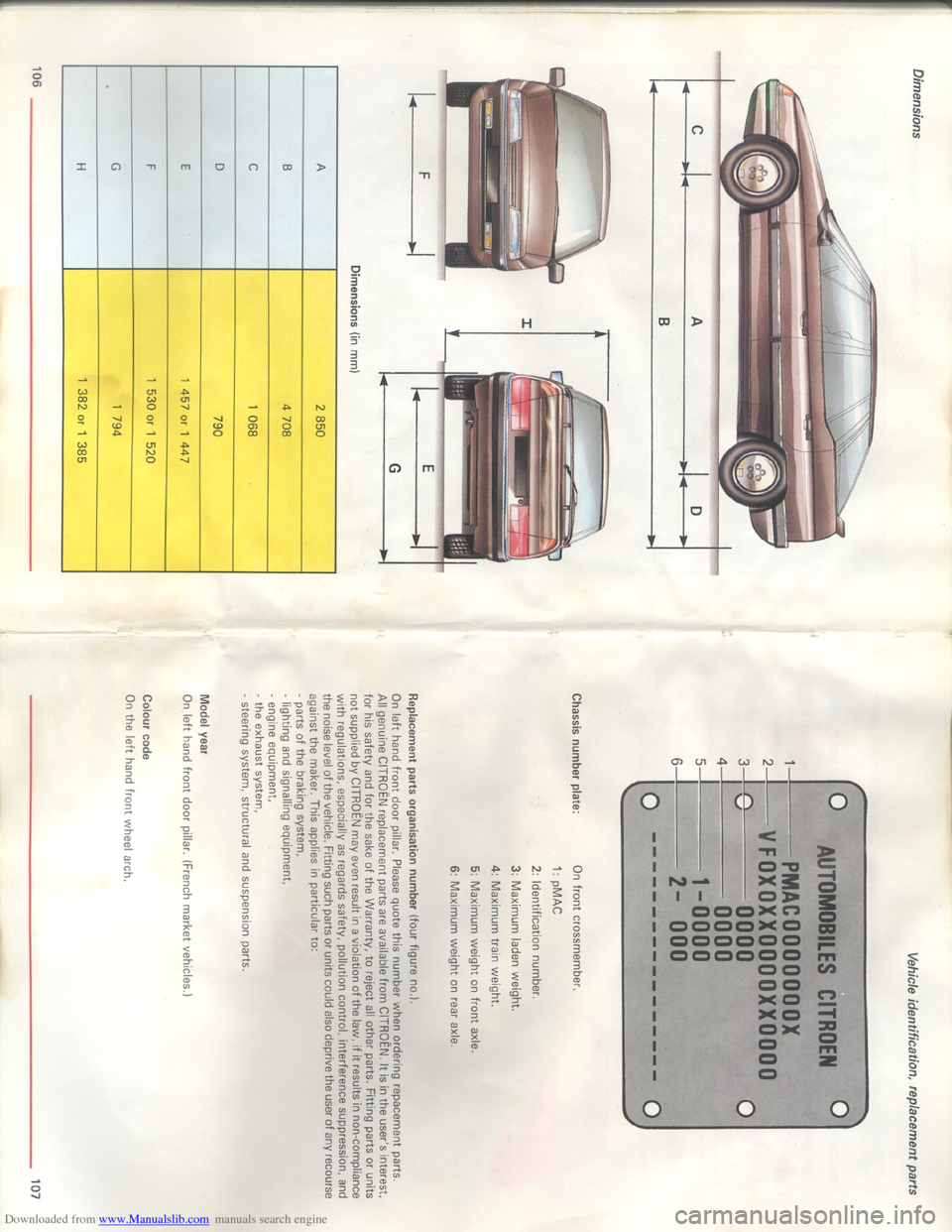 Citroen XM 1993 1.G Owners Manual Downloaded from www.Manualslib.com manuals search engine   