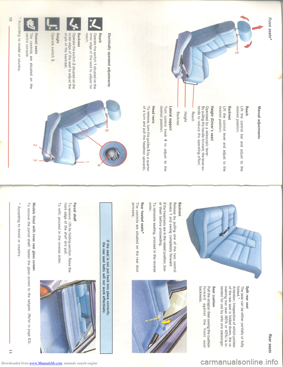 Citroen XM 1993 1.G Owners Manual Downloaded from www.Manualslib.com manuals search engine   