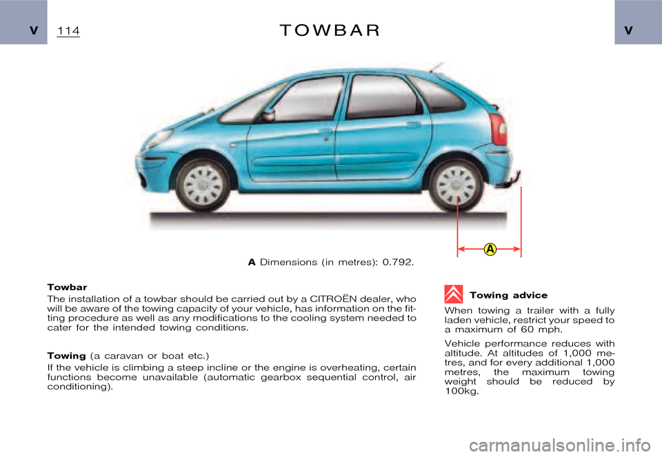 Citroen XSARA PICASSO DAG 2005.5 1.G Owners Manual A
�P�i�c�a�s�s�o �2�0�0�4�-�1�C�:�\�D�o�c�u�m�e�n�t�u�m�\�C�h�e�c�k�o�u�t�\�N�6�8�_�0�4�_�0�1�_�T�0�9�7�-�E�N�G�.�w�i�n �2�3�/�4�/�2
�0�0�4 �1�3�:�1�3
�V �VT o w b a r
�A�D�i�m�e�n�s�i�o�n�s �(�i�n �m