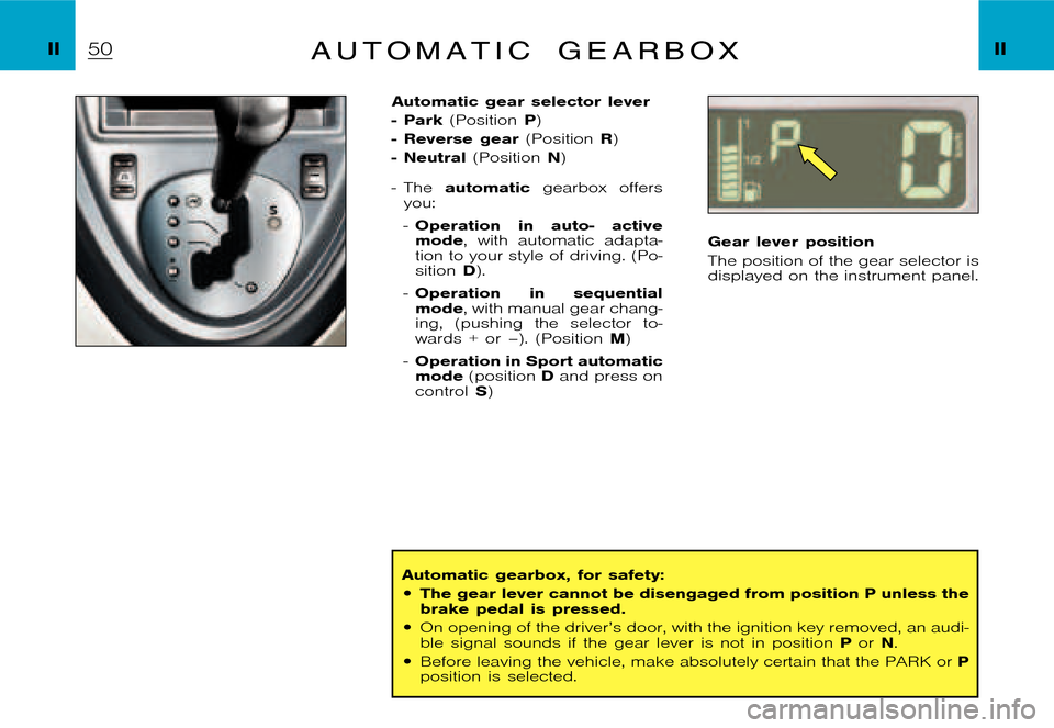 Citroen XSARA PICASSO DAG 2005.5 1.G Owners Manual �P�i�c�a�s�s�o �2�0�0�4�-�1�C�:�\�D�o�c�u�m�e�n�t�u�m�\�C�h�e�c�k�o�u�t�\�N�6�8�_�0�4�_�0�1�_�T�0�3�3�-�E�N�G�.�w�i�n �6�/�5�/�2�0
�0�4 �9�:�3�1
�I�I �I�IA u t o m a t i c g e a r b o x
�A�u�t�o�m�a�t
