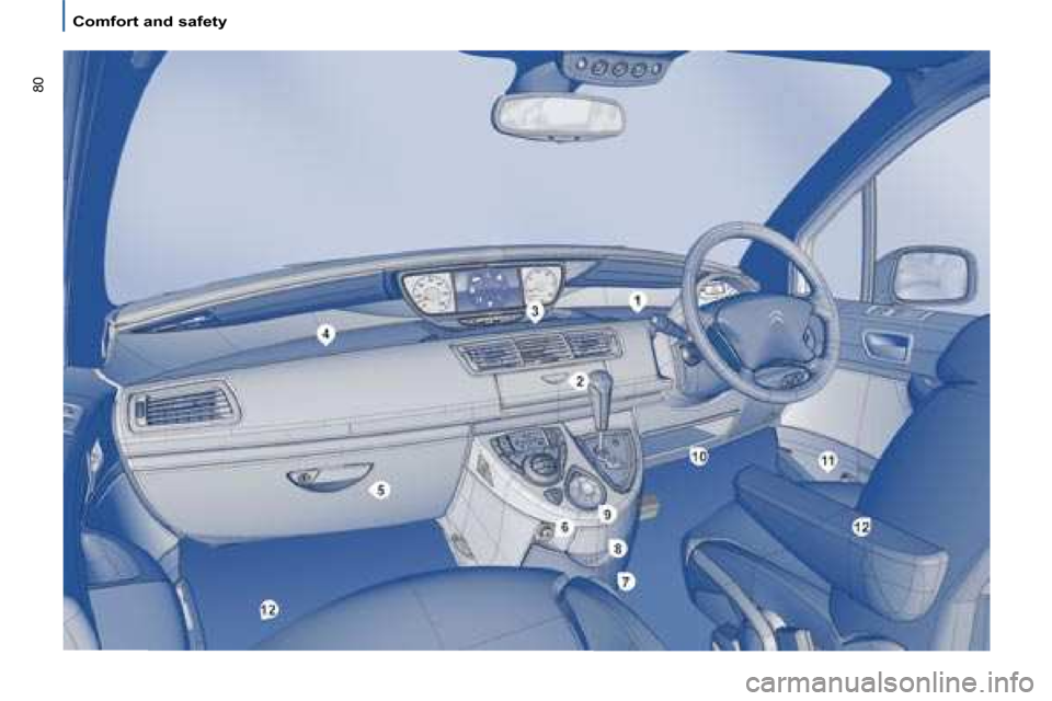 Citroen C8 2008.5 1.G Owners Manual �8�0
   Comfort and safety         