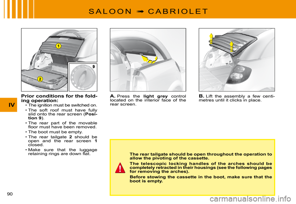 Citroen C3 PLURIEL 2008 1.G Owners Manual 1
2
IV
�9�0� 
S A L O O N  