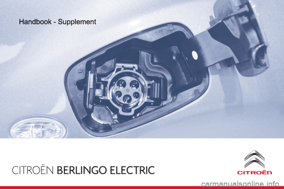 CITROEN BERLINGO ELECTRIC 2015  Handbook (in English) 