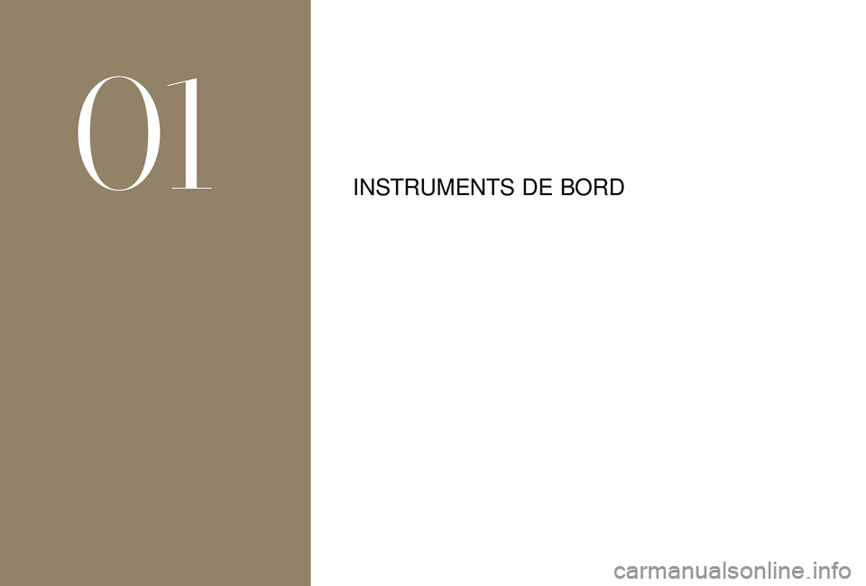 CITROEN DS3 2018  Notices Demploi (in French) INSTRUMENTS DE BORD
01  