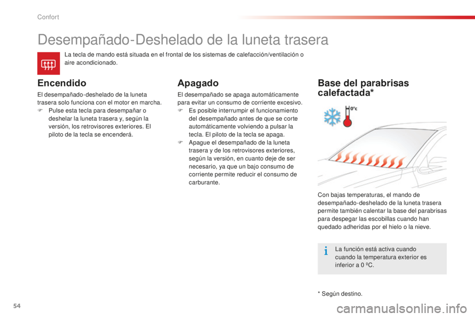 CITROEN C-ELYSÉE 2016 Manuales de Empleo (in Spanish) 54
desempañado-deshelado de la luneta trasera
la tecla de mando está situada en el frontal de los sistemas de calefacción/ventilación o
aire acondicionado.
Encendido
el desempañado-deshelado de CITROEN C-ELYSÉE 2016 Manuales de Empleo (in Spanish) 54
desempañado-deshelado de la luneta trasera
la tecla de mando está situada en el frontal de los sistemas de calefacción/ventilación o
aire acondicionado.
Encendido
el desempañado-deshelado de