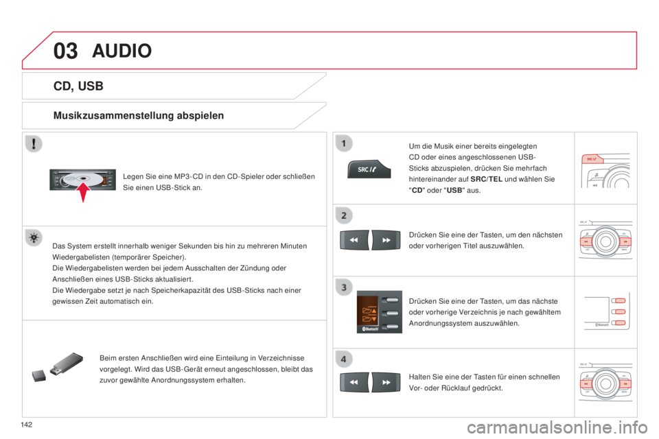 CITROEN C-ZERO 2016 Betriebsanleitungen (in German) 03
142
C-zero_de_Chap11b_Rde2_ed01-2014
CD, USB
Musikzusammenstellung abspielen
legen sie eine MP3 - Cd in den Cd-sp ieler oder schließen si
e einen usB -st ick an.
da
s
s
y
stem erstellt inner CITROEN C-ZERO 2016 Betriebsanleitungen (in German) 03
142
C-zero_de_Chap11b_Rde2_ed01-2014
CD, USB
Musikzusammenstellung abspielen
legen sie eine MP3 - Cd in den Cd-sp ieler oder schließen si
e einen usB -st ick an.
da
s
s
y
stem erstellt inner