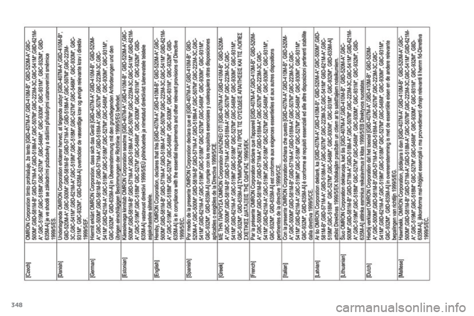 CITROEN C4 AIRCROSS 2016  Betriebsanleitungen (in German) 348
C4-Aircross_de_Chap12_certificats_ed01-2014  