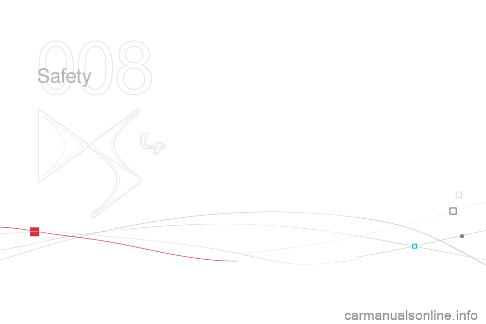 Citroen DS4 RHD 2014.5 1.G Owners Manual Safety  