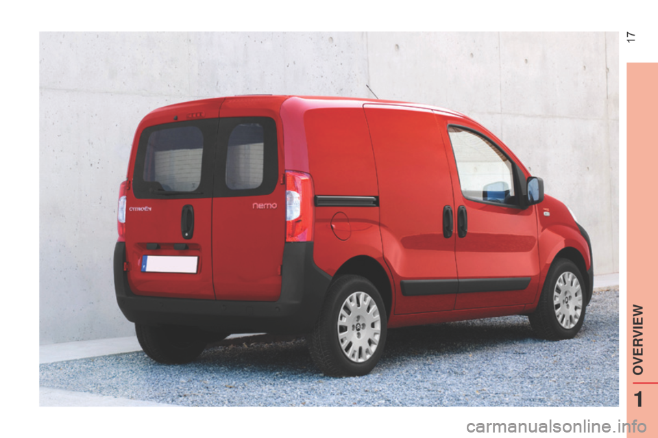 Citroen NEMO RHD 2014.5 1.G Owners Manual  17 
1
OVERVIEW  