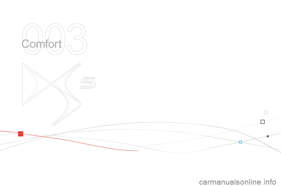 Citroen DS5 RHD 2014 1.G Owners Manual 003
  Comfort  
