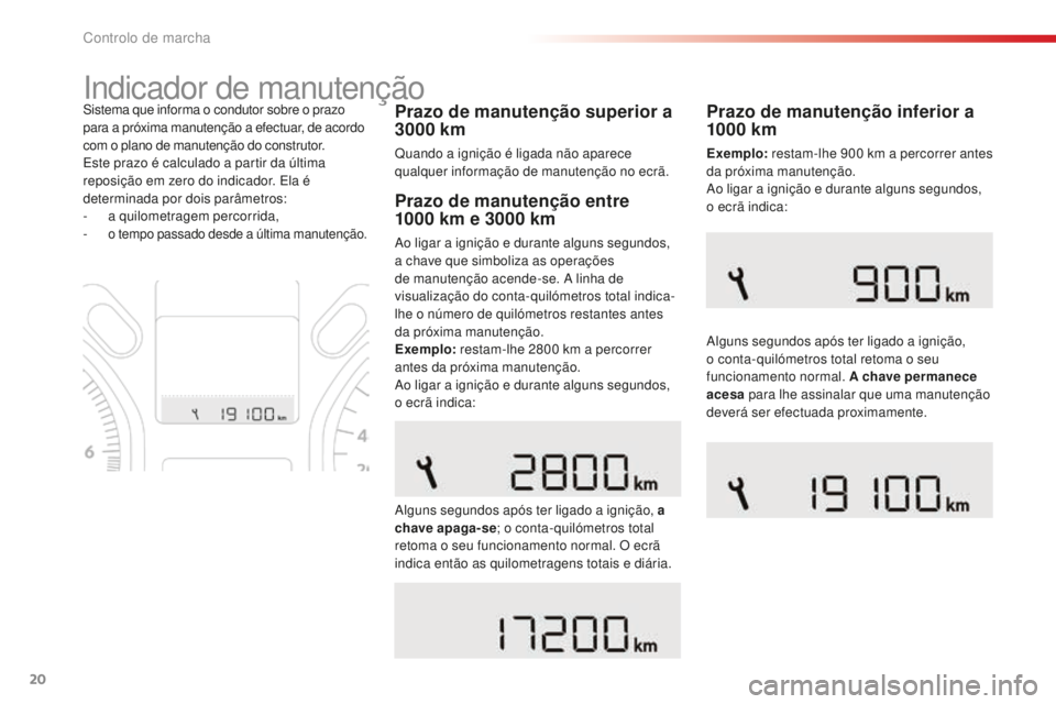 CITROEN C-ELYSÉE 2016 Manual do condutor (in Portuguese) 20
indicador de manutenção
Prazo de manutenção superior a
3000 km
Quando a ignição é ligada não aparece
qualquer informação de manutenção no ecrã.
si
stema que informa o condutor sobre CITROEN C-ELYSÉE 2016 Manual do condutor (in Portuguese) 20
indicador de manutenção
Prazo de manutenção superior a
3000 km
Quando a ignição é ligada não aparece
qualquer informação de manutenção no ecrã.
si
stema que informa o condutor sobre