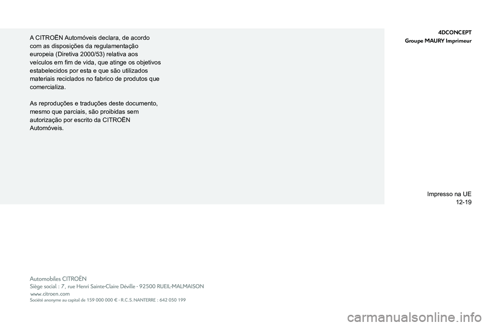 CITROEN JUMPER 2020  Manual do condutor (in Portuguese)  
  
A CITRO