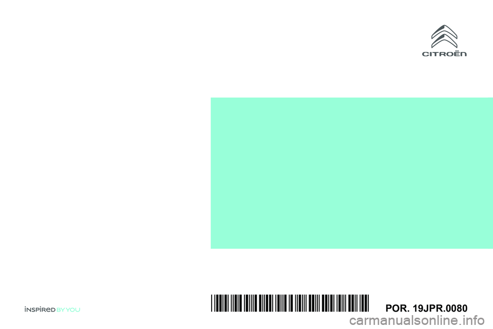 CITROEN JUMPER 2020  Manual do condutor (in Portuguese)  
 
   
POR. 19JPR.0080*19JPR.0080*  