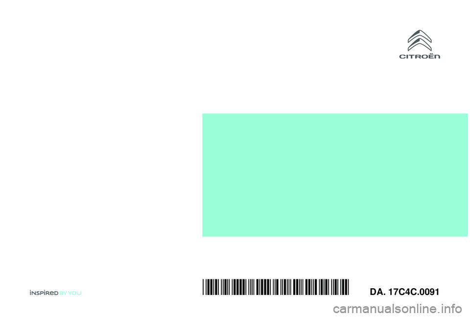CITROEN C4 CACTUS 2019  InstruktionsbØger (in Danish) DA. 17C4C.0091*17C4C.0091* 