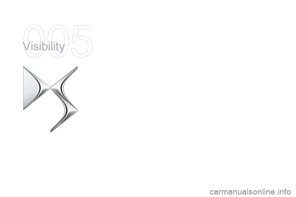 Citroen DS5 RHD 2015 1.G Owners Manual Visibility  