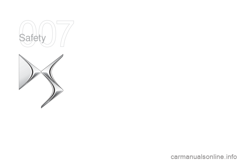 Citroen DS5 RHD 2015 1.G Owners Manual Safety  