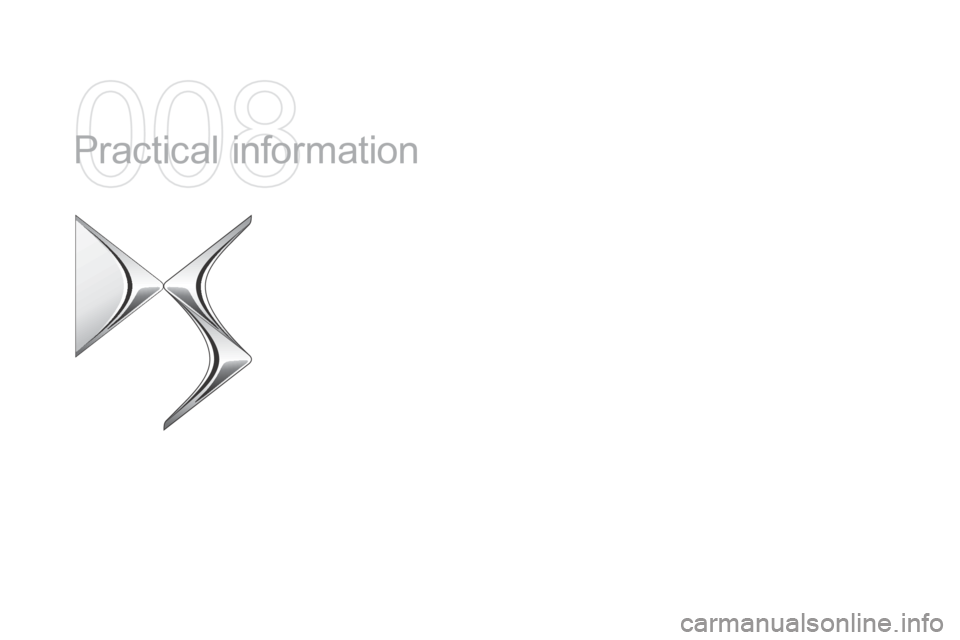 Citroen DS5 RHD 2015 1.G Owners Manual Practical information  
