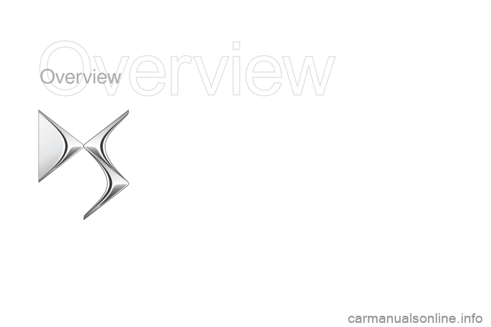 Citroen DS5 RHD 2015 1.G Owners Manual Over view 