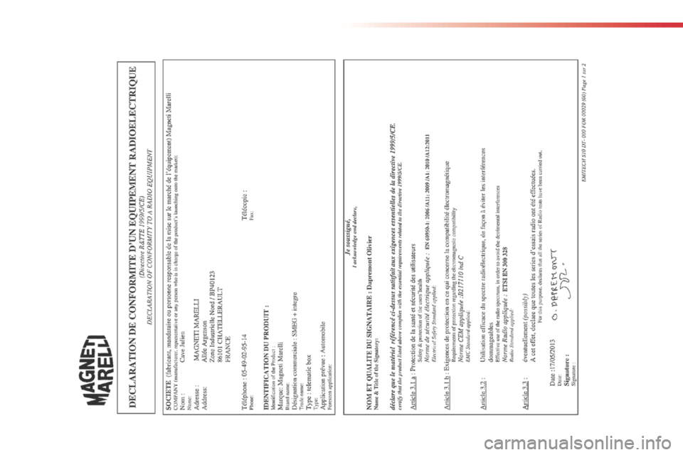 Citroen C4 CACTUS RHD 2016 1.G Owners Manual 